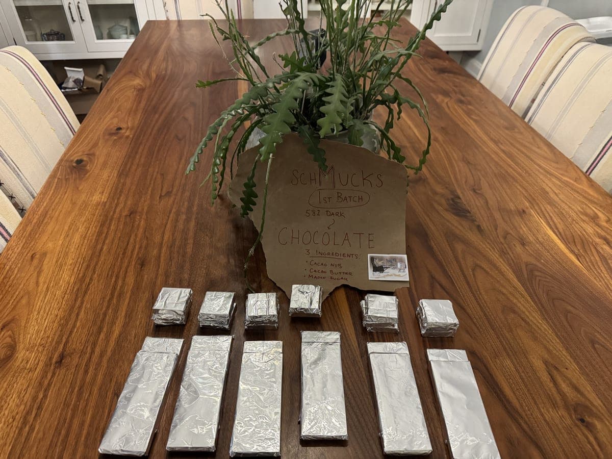 1st Batch — 58% — Puerto Rican nibs with banana flavor notes